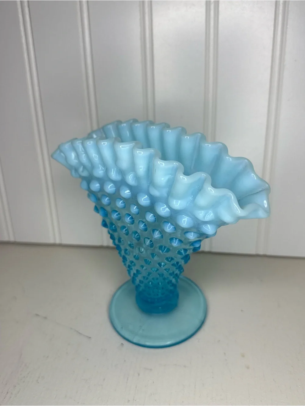 Vintage Fenton Blue Opalescent 6